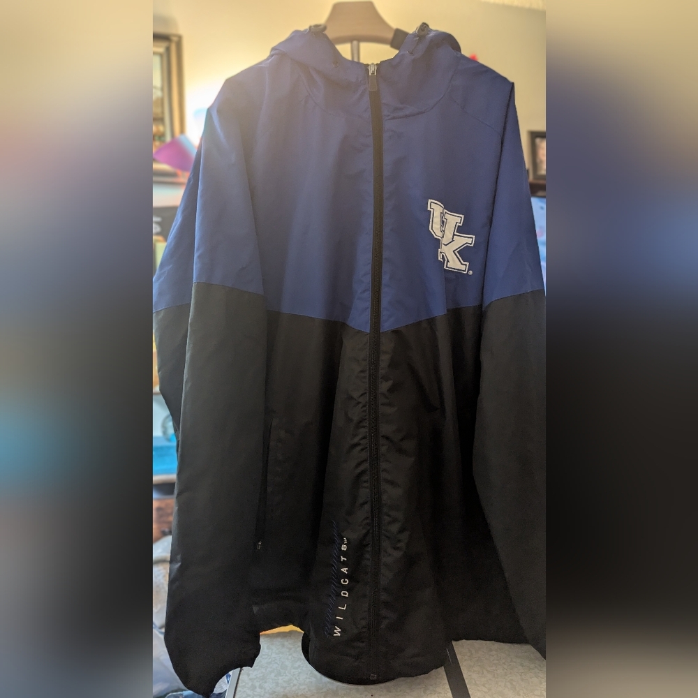 UK Wildcats MLB Blue and Black Windbreaker Jacket